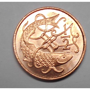 ISLE OF MAN 1/2 Penny 1983 AA