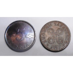 FINLAND 5 Pennia 1967