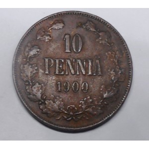 FINLAND 10 Pennia 1900