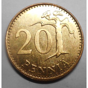 FINLAND 20 Pennia 1987 N