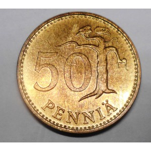 FINLAND 50 Pennia 1967