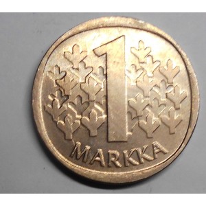 FINLAND 1 Markka 1987 M