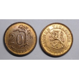 FINLAND 20 Markkaa 1962