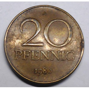DDR 20 Pfennig 1980