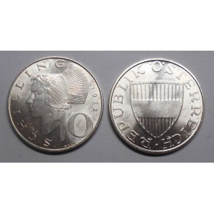 AUSTRIA 10 Schilling 1972 AG