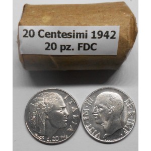 20 Centesimi IMPERO 1942 -...
