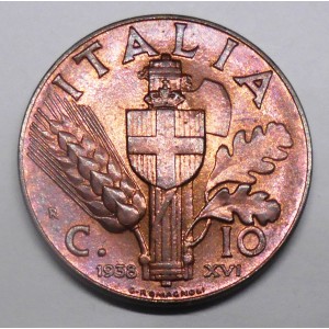 10 Centesimi Impero 1938