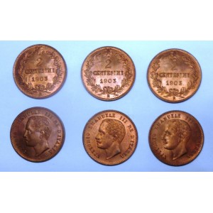 2 Centesimi 1903 rame rosso...