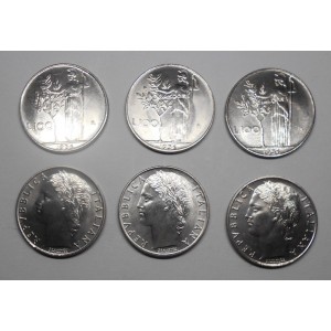 100 Lire 1956 n. 3 pz. FDC