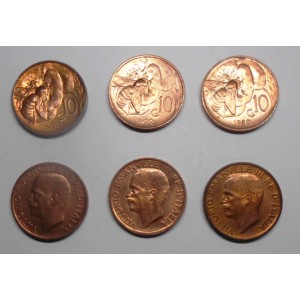 10 Centesimi 1920 n. 3 pz....