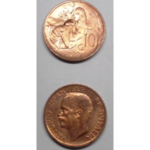 10 Centesimi 1920 FDC rame...