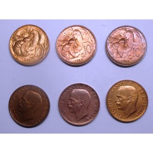10 Centesimi 1923 n. 3 pz....