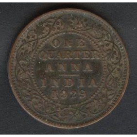 BRITISH INDIA 1/4 Anna 1929