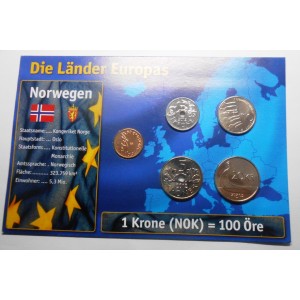 NORWAY Set coin 1972/2007