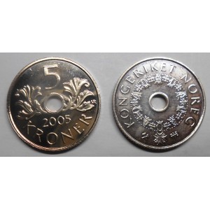 NORWAY 5 Kroner 2005
