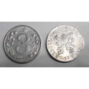 CZECHOSLOVAKIA 3 Halere 1953
