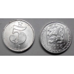 CZECHOSLOVAKIA 5 Haleru 1990