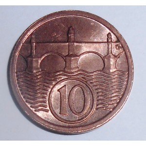 CZECHOSLOVAKIA 10 Haleru 1922