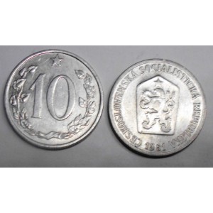 CZECHOSLOVAKIA 10 Haleru 1961