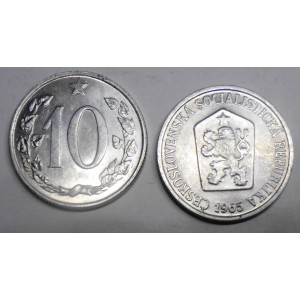 CZECHOSLOVAKIA 10 Haleru 1965