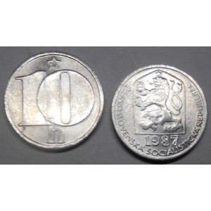 CZECHOSLOVAKIA 10 Haleru 1987