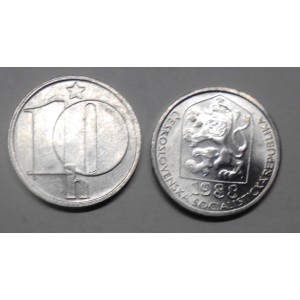 CZECHOSLOVAKIA 10 Haleru 1988