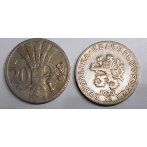 CZECHOSLOVAKIA 20 Haleru 1927
