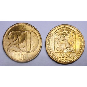 CZECHOSLOVAKIA 20 Haleru 1974