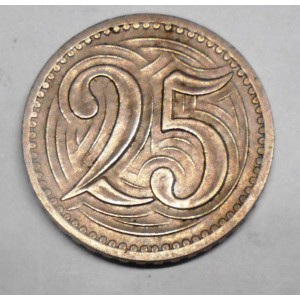 CZECHOSLOVAKIA 25 Haleru 1933