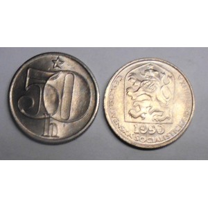 CZECHOSLOVAKIA 50 Haleru 1990