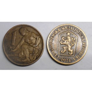 CZECHOSLOVAKIA 1 Koruna 1971
