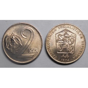 CZECHOSLOVAKIA 2 Koruny 1974