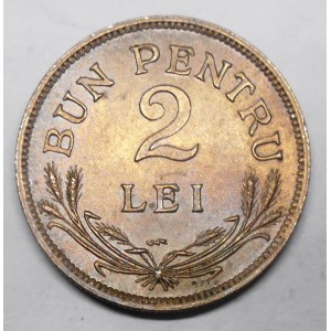 ROMANIA 2 Lei 1924 (p)