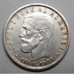 ROMANIA 1 Leu 1906 AG 40Th...