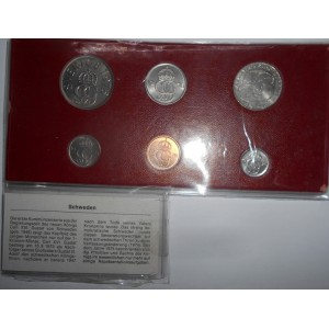 SWEDEN Set coins 1976
