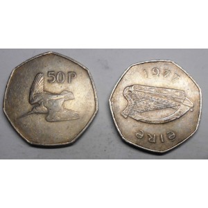 IRELAND 50 Pence 1977