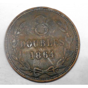 GUERNSEY 8 Doubles 1864
