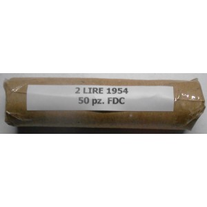 Rotolino 2 Lire 1954 FDC