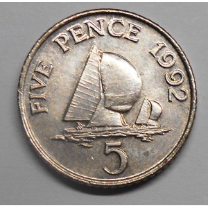 JERSEY 5 Pence 1992