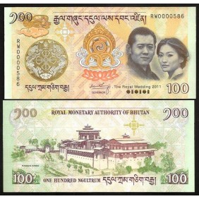 BHUTAN 100 Ngultrum 2011...