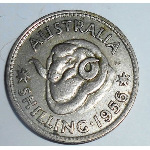 AUSTRALIA 1 Shilling 1956 AG
