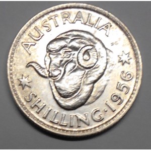 AUSTRALIA 1 Shilling 1956 AG