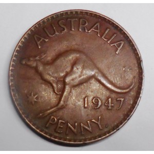 AUSTRALIA 1 Penny 1947 (p)