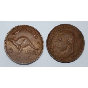 AUSTRALIA 1 Penny 1951 (m)