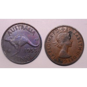 AUSTRALIA 1 Penny 1955 (m)