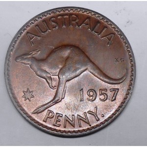 AUSTRALIA 1 Penny 1957 (p)