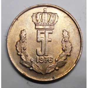 LUXEMBOURG 5 Francs 1976