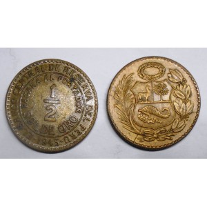PERU 1/2 Sol 1945