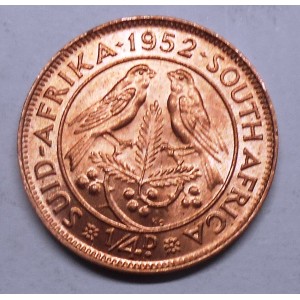SOUTH AFRICA 1/4 Penny 1952