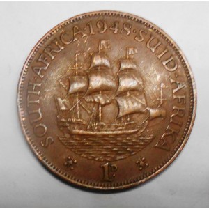 SOUTH AFRICA 1 Penny 1948